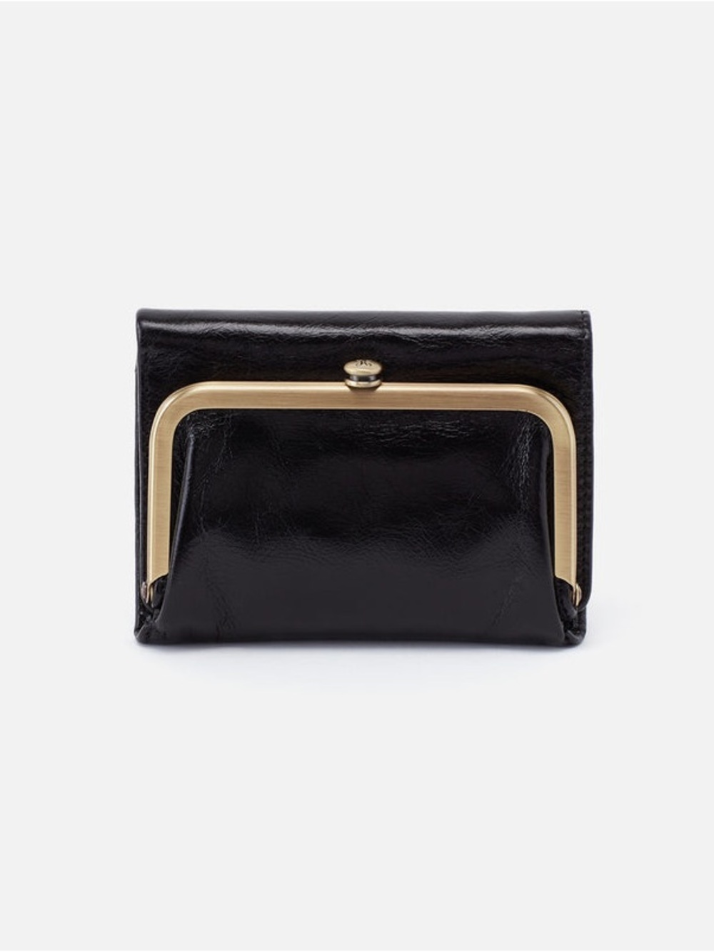HOBO Women’s Robin Compact Wallet in Black